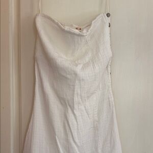 Free people Elegant White Women's strapless Dress size medium